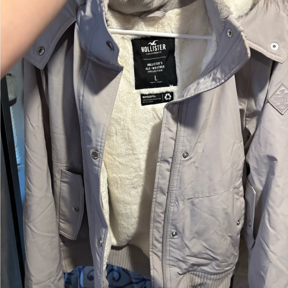Hollister Light Gray Jacket